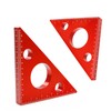 WEITARI Aluminum Alloy Triangle Ruler,45 Degree Angle Ruler,Carpentry Squares,Precision Woodworking