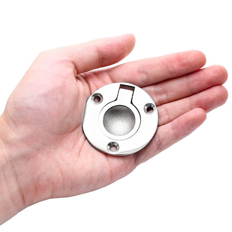 Waziaqoc Flush Pull Ring, Round Ring Pull 316 Stainless Steel