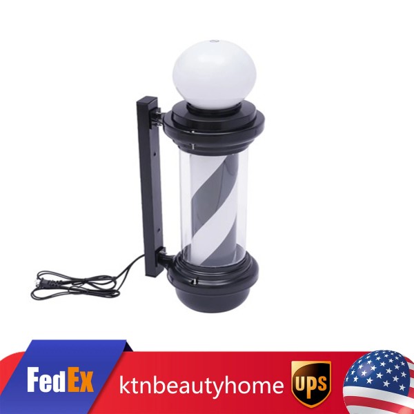 TBvechi LED Barber Shop Stripes Wall Lamp Hair Salon Sign