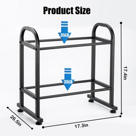 3D Printer Filament Storage Rack，2 Tiers Metal Filament Rack,Holds 12 rolls of 1kg PLA/ABS/TPU filament, suitable for home, office, and work use.