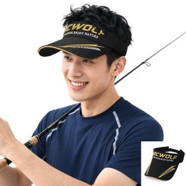 ARCWOLF Sun Visor, Sports Visor, Beautiful Silhouette, UV Protection, Golf, Tennis, UV Protection, Lightweight, multicolor (black / gold)