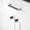 KOOFIZO 20-Pack Knurled Cabinet Knob - Black Pull Handle (28mm