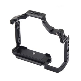 Anntery Camera Cage for Panasonic S5II with Cold Shoe Mount 1/4&3/8 Inch Screw Holes Full DSLR Camera Cage Rig-A034
