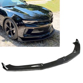 3PCS Front Bumper Lip Spoiler Bumper Lip Diffuser Splitter Compatible with Chevy Camaro LT LS SS 2016 2017 2018, ZL1 Style (Carbon Fiber Look)