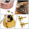 2 Pack Guitar Strap Fixator Metal Guitar Strap End Button