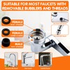 Premium Brass 1440° Swivel Faucet-Extender Sink Aerator,2 Mode Splash Filter