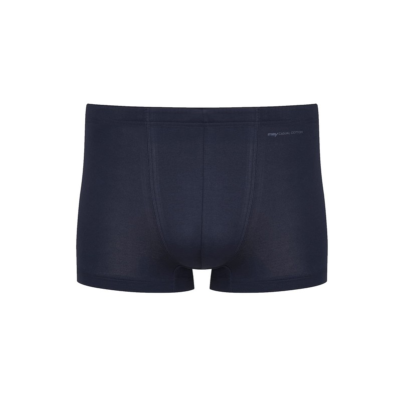 Mey 49121-668 Men's Casual Cotton Blue Solid Colour Fitted Boxer