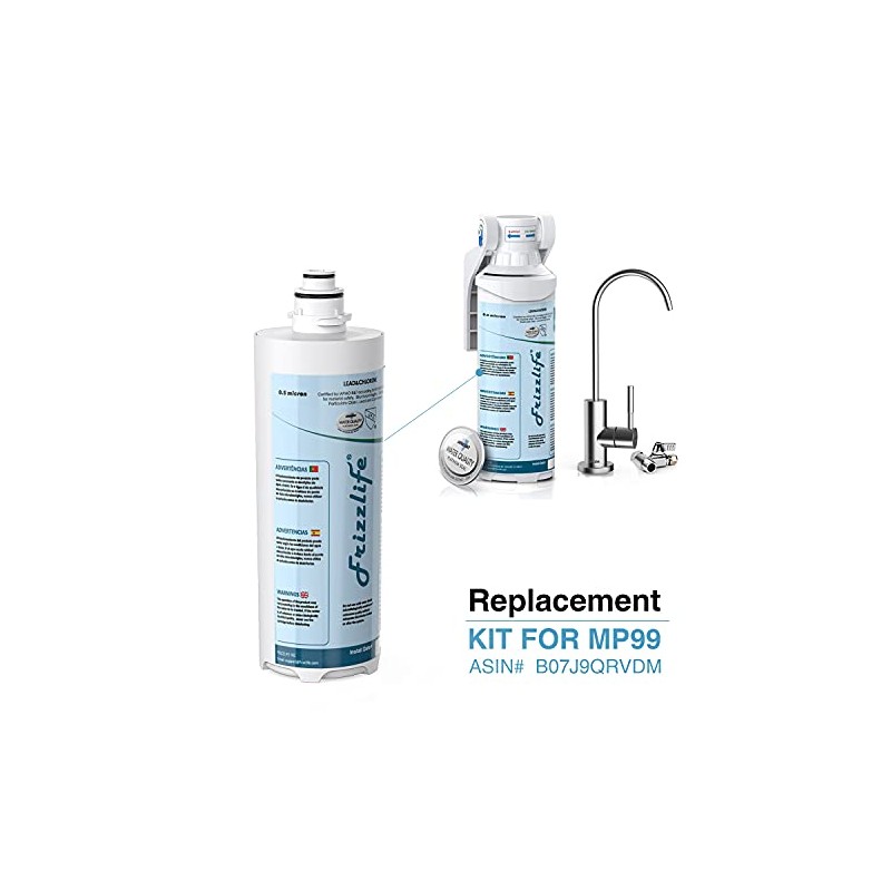 Frizzlife MP99 Replacement Filter Cartridge With FZ-2 Filter Cartridge Inside