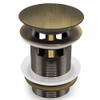 FerdY Pop-up Drain for Freestanding Bathtub, Brushed Bronze Finish, cUPC Certification, Freestanding Bathtub Drain Stopper