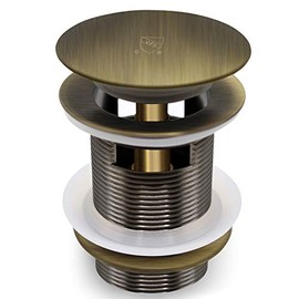 FerdY Pop-up Drain for Freestanding Bathtub, Brushed Bronze Finish, cUPC Certification, Freestanding Bathtub Drain Stopper