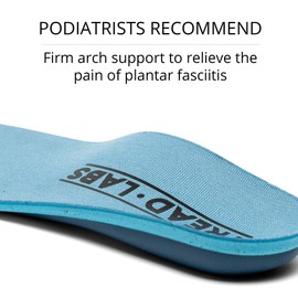 Pace - Kit de plantilla para aliviar el dolor para hombres y mujeres, soporte de arco extra firme para alivio de la fascitis plantar y limitar la pronación