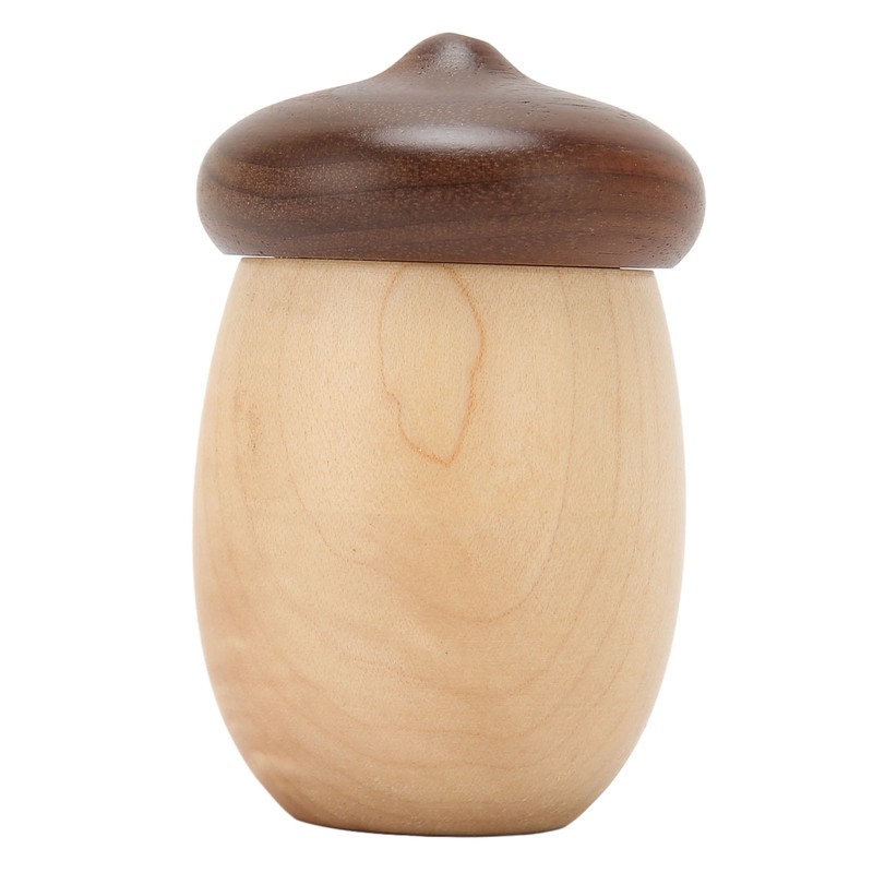 Acorn Shaped Toothpick Container 8cm Height Rounded Structure Eco Friendly