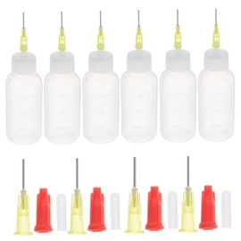 Ipetboom 10pcs Fine Tip Glue Applicator Bottles with Leakproof Sealing Caps Precision Plastic Squeeze Dispensers for Crafting and Soldering and Quilling Tools