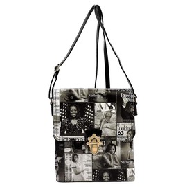 Glossy magazine cover collage cross body handbags purses clutches and wallets Michelle Obama bags (Cross body 10)