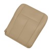 Zieichy Driver Side Bottom Replacement Leather Seat Cover Tan Compatible