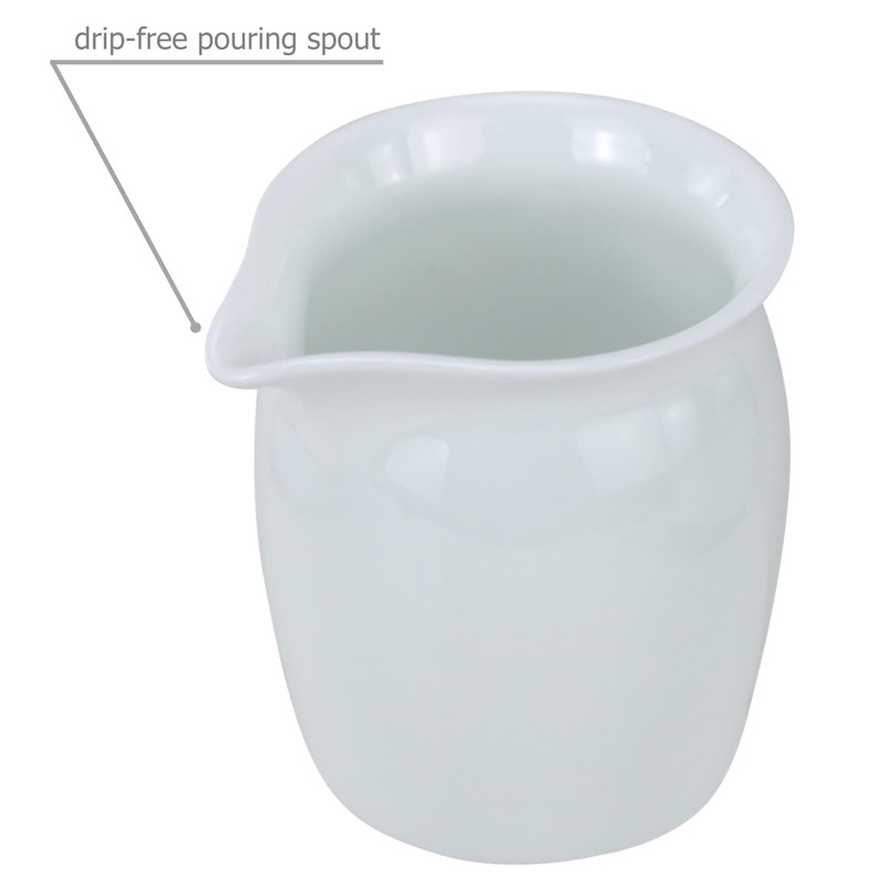 EIKS 2 Pack Ceramic Creamers Pitchers for Serving Coffee Tea