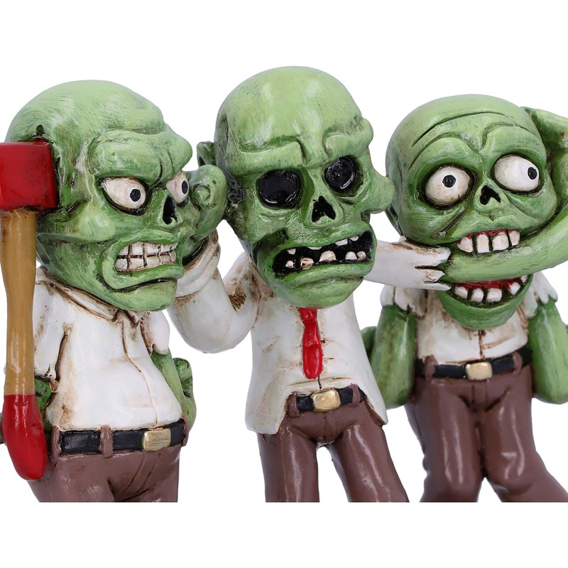 Nemesis Now Three Wise Zombies Horror Undead Creature Figurine, Resin,
