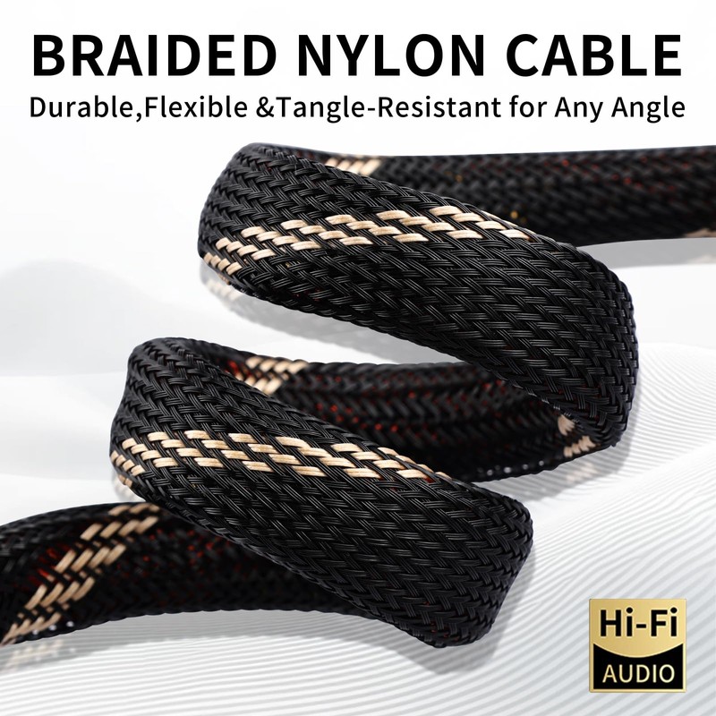 YYTCG 9 AWG 2-Pack Speaker Cable with 2 Banana Plugs