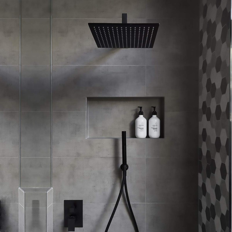 Voolan Oversize Rain Shower Head - High Flow Square Rainfall