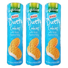 Gullon Dueto Sandwich Cookies 3 Pack (Vanilla)