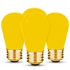 OHLECTRIC S14 Ceramic Yellow String Light Bulbs with E26 Base