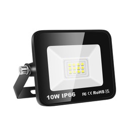 Willpower LED Outdoor Spotlight, 10 W, 1000 lm, 6000 K, Cool White, IP66 Waterproof, Outdoor Floodlight, Outdoor Lamp for Garage, Hallway, Garden, Courtyards, Hotel, Sports Field, Backyard