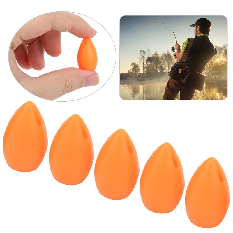 50Pcs Orange Floating Water Long Shot Assist Device Fly Hook