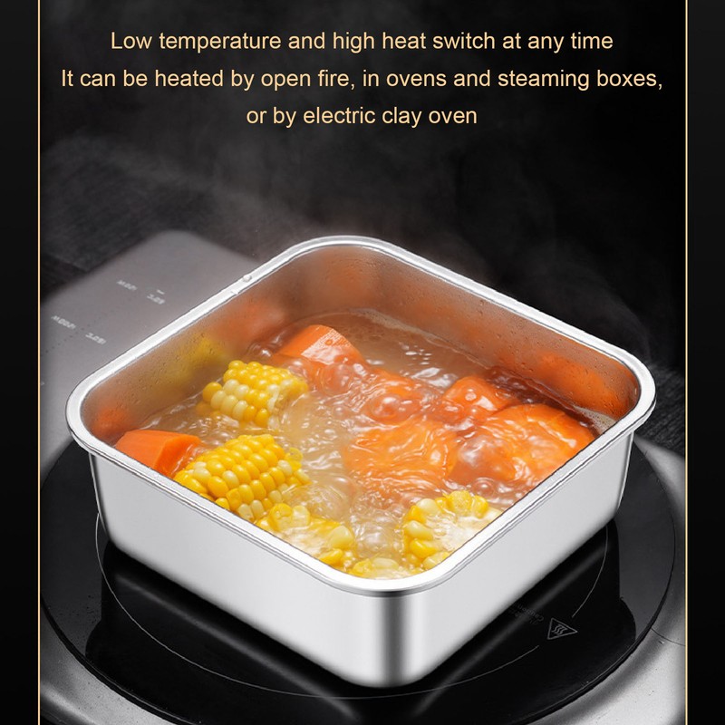 316 Stainless Steel Food Storage Container Vacuum Sealed Metal Food