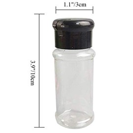 ZuYi 12 Pcs Salt Pepper Shakers Seasoning Jar Barbecue Condiment Jar Bottles Cruet Container for Storing Barbecue Seasoning Salt Pepper and More 75 ml/2.5 oz