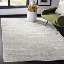 SAFAVIEH Area Rug 4x6 - Adirondack Collection - Light Grey & Grey, Modern Ombre Design, Non Shedding & Easy to Clean, Ideal for Living Room, Bedroom, Office, Dining Space (ADR113C)
