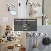 Hiuqixe 4 Pack Bathroom Towel Hook Brushed Nickel, Wall Mount