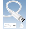 Cable Compatible with 3DS (White, Pack of 2)