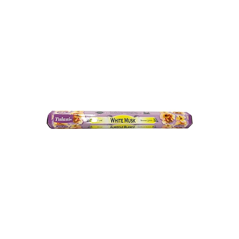 Tulasi White Musk Sticks, Set of 6, 20 Sticks per