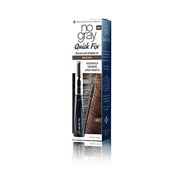 No Gray Quick Fix Instant Touch-Up for Gray Roots (Set of 1, Brown (M. Brown))