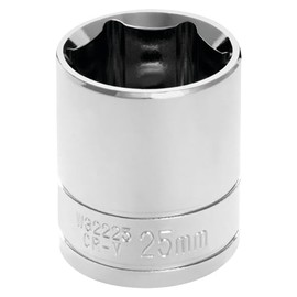 Performance Tool W32225 1/2 Drive 25mm 6Point Socket, 1 Pack