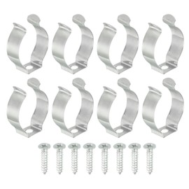 TA-VIGOR 8 Stück T8 Clips Halterung Aufhänger Leuchtstoffröhre Lampenhalterung Klemmen mit Schrauben für LED-Lampen Deckenlampe um Durchhängen zu verhindern
