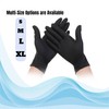 Superguard Disposable Gloves - Nitrile Black Gloves Heavy Duty Powder