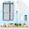 2 in 1 Bedtime/Morning Routine Chart for Kids Toddlers Magnetic