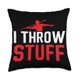 Javelin Throw Athlete Sport Javelin Thrower Track And Field Throw Pillow