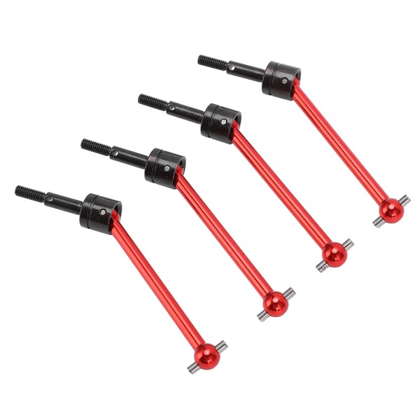 4Pcs RC Car Drive Shaft CVD Driving Shaft RC Transmission Axle Compatible with Tamiya TT02B 1/10 RC Car (Red) Model Toy