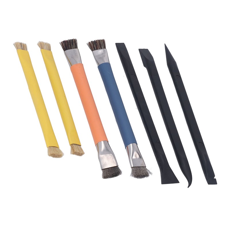 Pry Tool Brush Set ABS Stainless Steel Electronic Repair Cleaning
