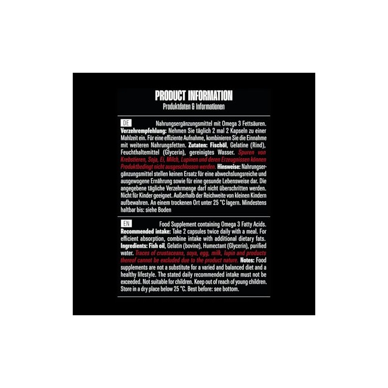 Big Zone Omega 3 Fury Triglycerides High-Quality Triglyceride Form No