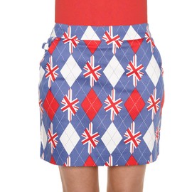 Royal & Awesome Trew Brit Womens Golf Skort