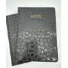 Threshold 2 Threshold Journals Black Leopard Notebook Gold Edging Elastic