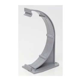 Pack of 3 X Polypipe 150mm (6") Half Round Gutter Fascia Bracket RL609g Grey
