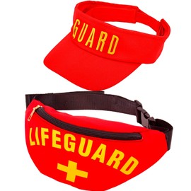 MIMIKRY Lifeguard Lifeguard Costume Set Peaked Cap and Bum Bag