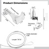 12-Piece Picture Rail Hanging Kit | 79" Adjustable Cables &