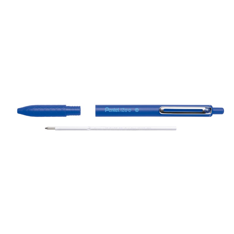 Pentel BX470/8 iZee Retractable Ballpoint Pen with Metal Clip Wide