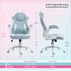 Dowinx Gaming Chair with Cute Bunny Ears, Pink Game Chair