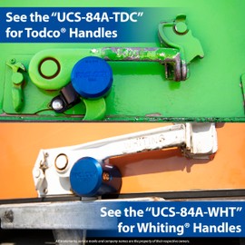 PACLOCK's UCS-84A Roll Up Door Lock, Buy American Act Compliant, High Performance 6-Pin Cylinder, Keyed Differently, Black Anodized Aluminum